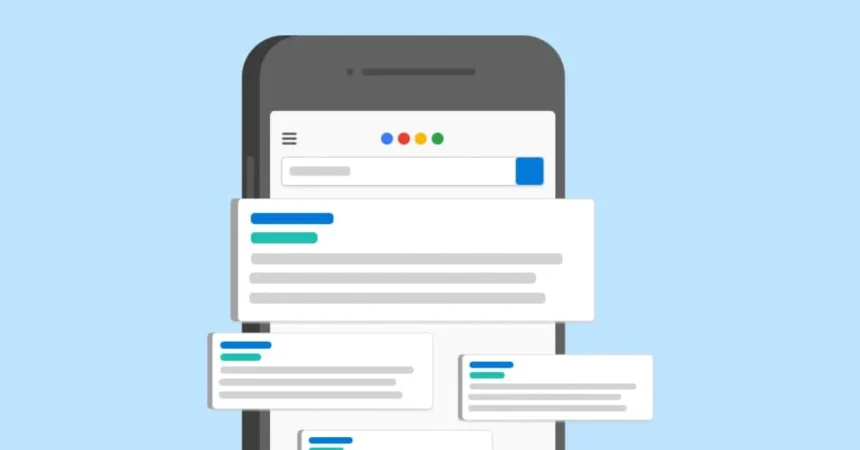 Mobile screen displaying SEO analytics and keyword rankings with a blogger working to Rank Your Blog in Australia through optimized content and strategies.
