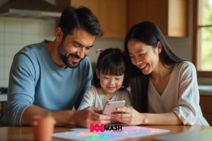 Illustration of two smartphones with data transfer icons, highlighting What's the Safest Way to Transfer All Data to a New Phone_ securely and efficiently.