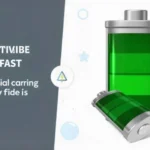 Illustration of green battery icons with text about fast battery drain, representing phone battery issues and solutions for fixing quick power loss.