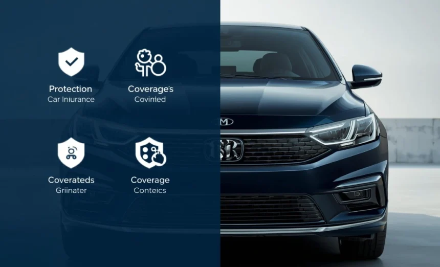 Comprehensive vs third party car insurance Australia comparison showing two policy types with cars and coverage options