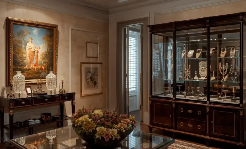 Luxury Australian home with art, jewellery, and collectibles covered by high-value home insurance.