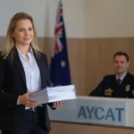 Australian person attending a small claims tribunal hearing to resolve a dispute