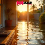 Australian home with flood risk and insurance documents representing common home insurance mistakes.