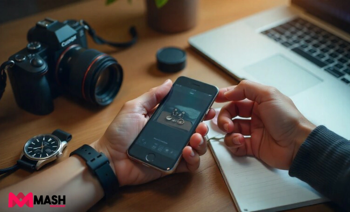 Smartphone photographing valuable household items for home insurance documentation