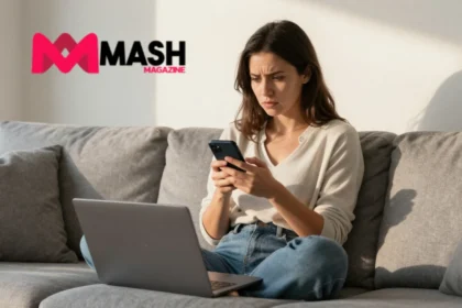 Stresslaxing woman on couch with phone anxiety Australian home showing stresslaxing guilt symptoms stresslaxing stress