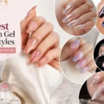 Best Korean gel nail styles featuring jelly, chrome, cat-eye, pastel, and graphic nail designs in Australia