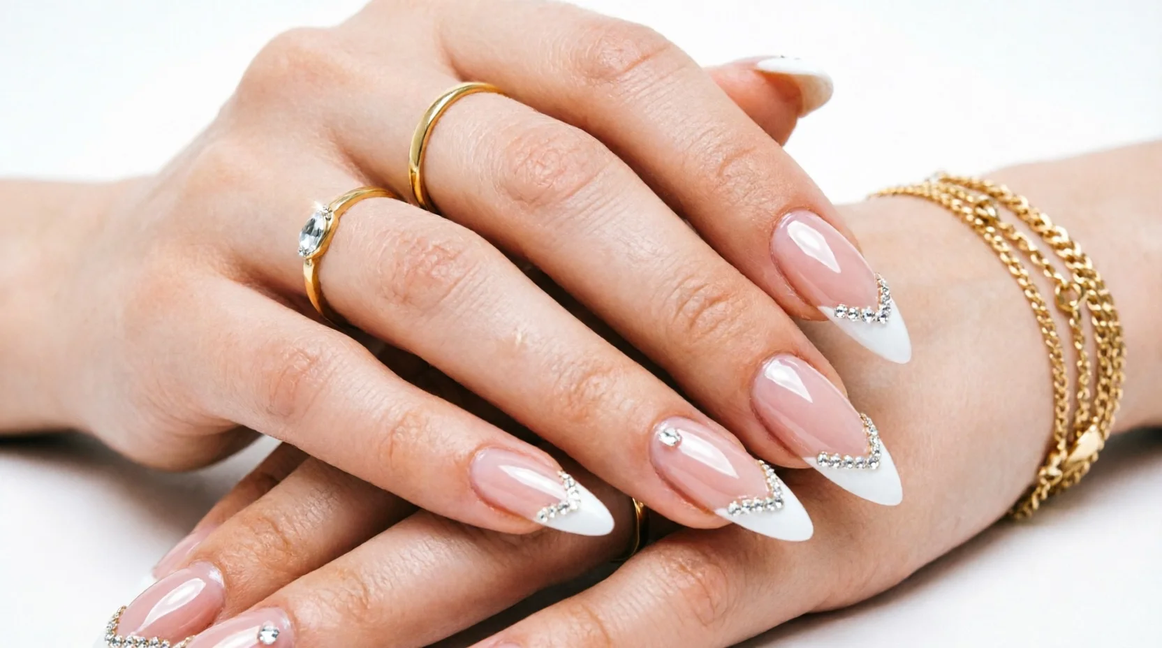 Diamond Korean gel nail style
