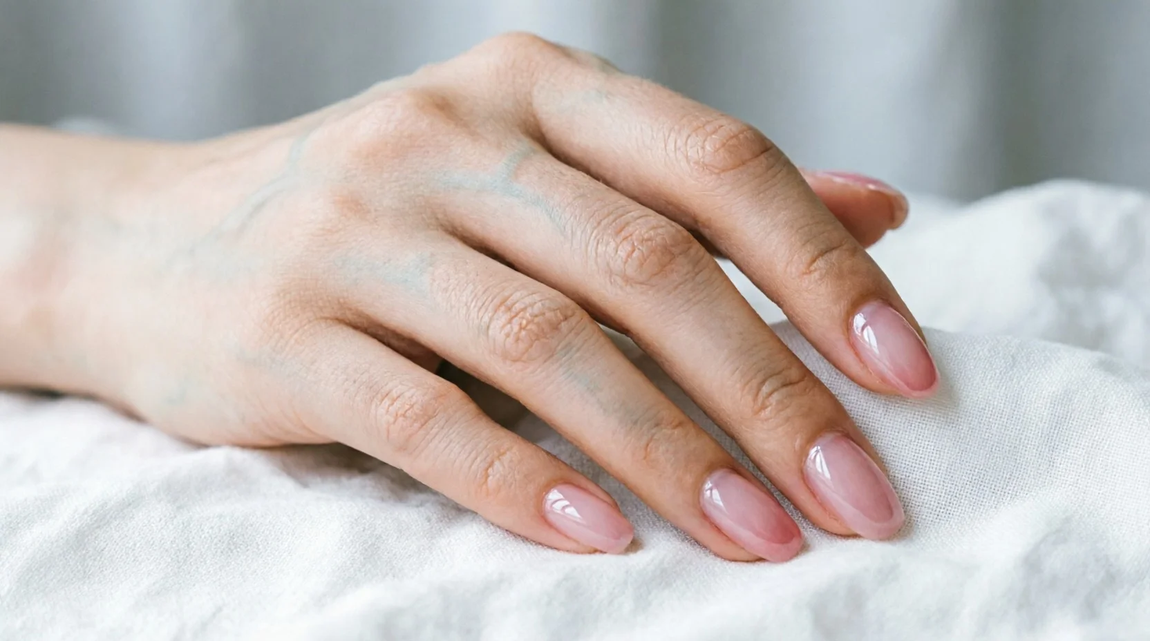 Sheer jelly Korean gel nail style